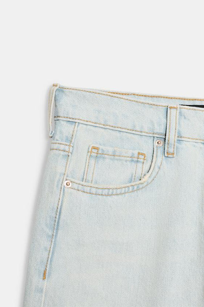 Jean Z1975 coupe droite taille mi-haute déchiré