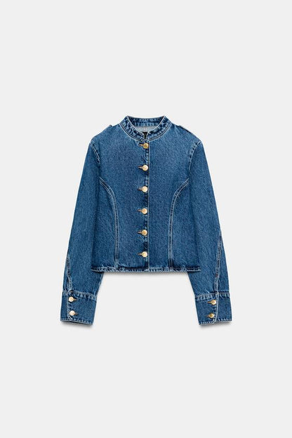 Veste Z1975 en denim à bouton doré
