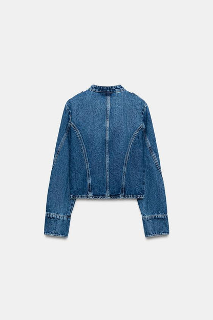 Veste Z1975 en denim à bouton doré