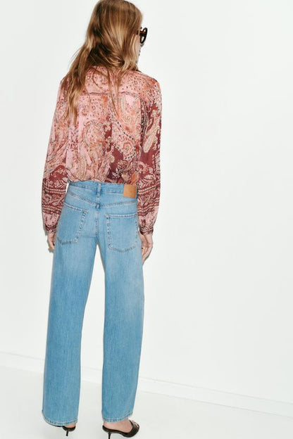 Jean Z1975 à jambe large taille basse