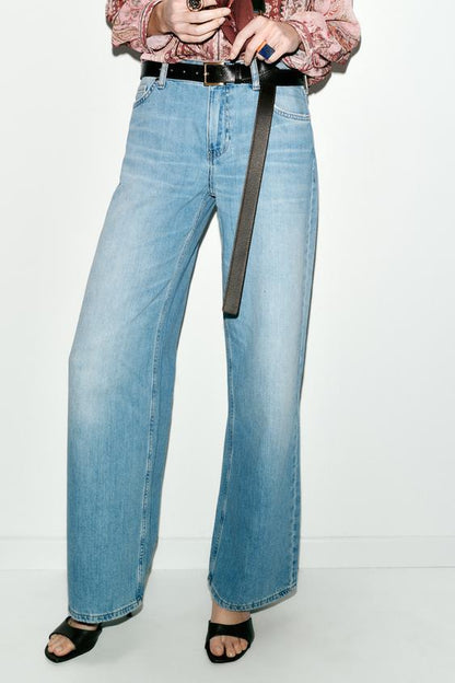 Jean Z1975 à jambe large taille basse