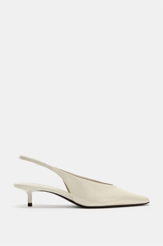 Chaussure en cuir à petit talon