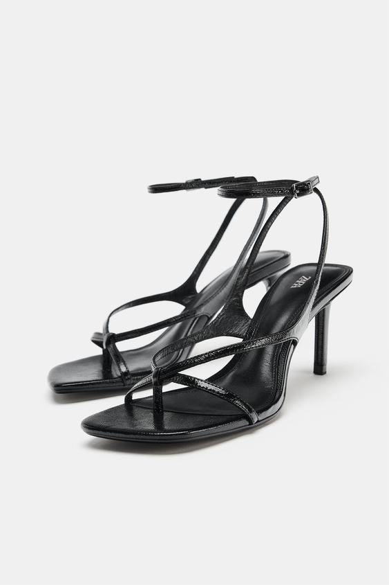 Sandale en cuir à talon