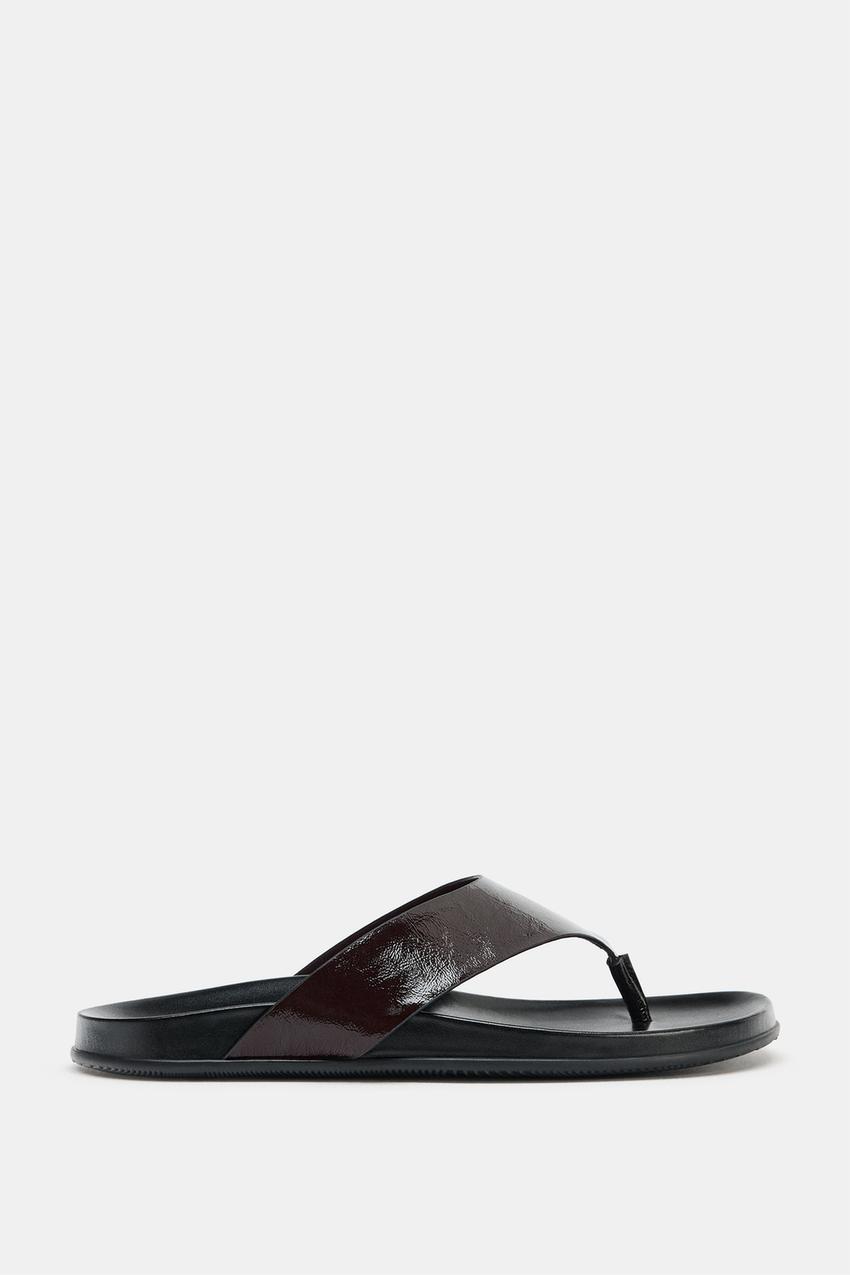 Sandale en cuir à brides