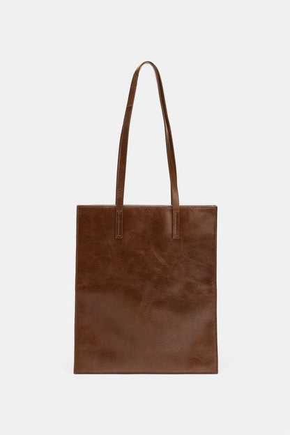 Cabas porté épaule en cuir