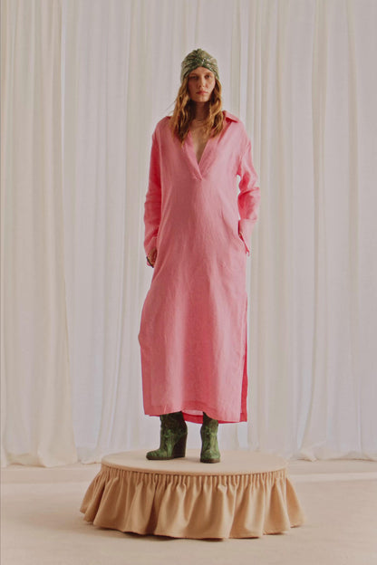 Robe tunique 100 % lin Marisa Berenson x Zara